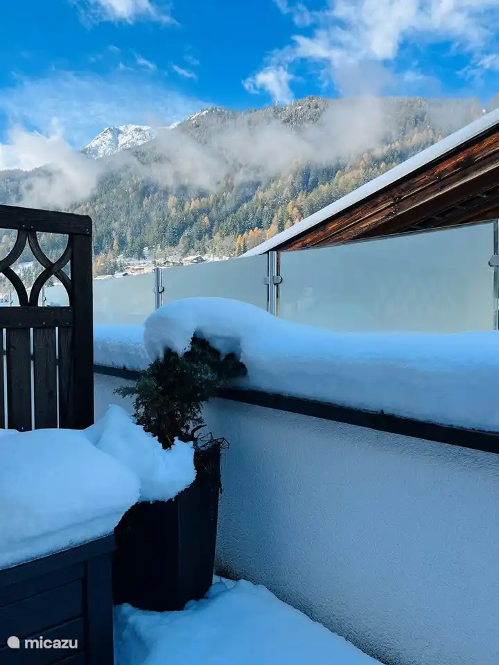 The terrace in winter.