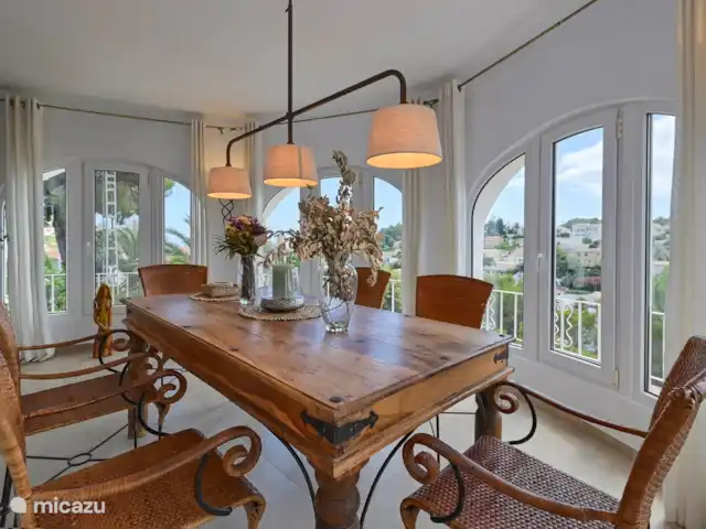Maison de la Couronne | Espagne, Costa Blanca, Benissa - villa Salle à manger avec vue sur la mer
