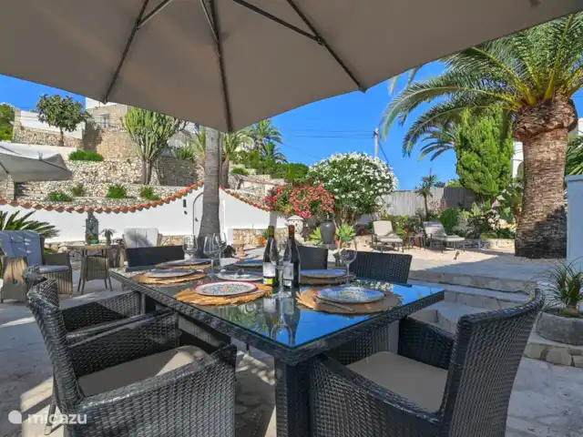 Maison de la Couronne | Espagne, Costa Blanca, Benissa - villa Grande table à manger sur la terrasse
