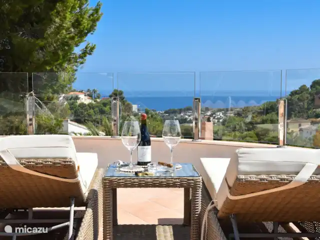Maison de la Couronne | Espagne, Costa Blanca, Benissa - villa Vue fantastique depuis le toit-terrasse.
