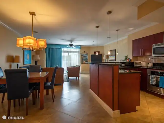 Divi Village Aruba  huren in Aruba, Noord, Palm Beach - appartement Woonkamer en keuken