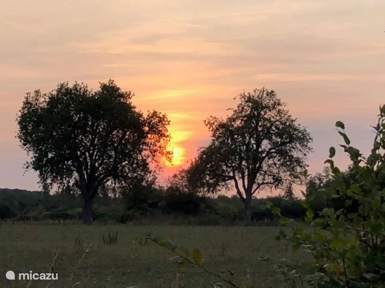 Vue sur les magnifiques couchers de soleil.