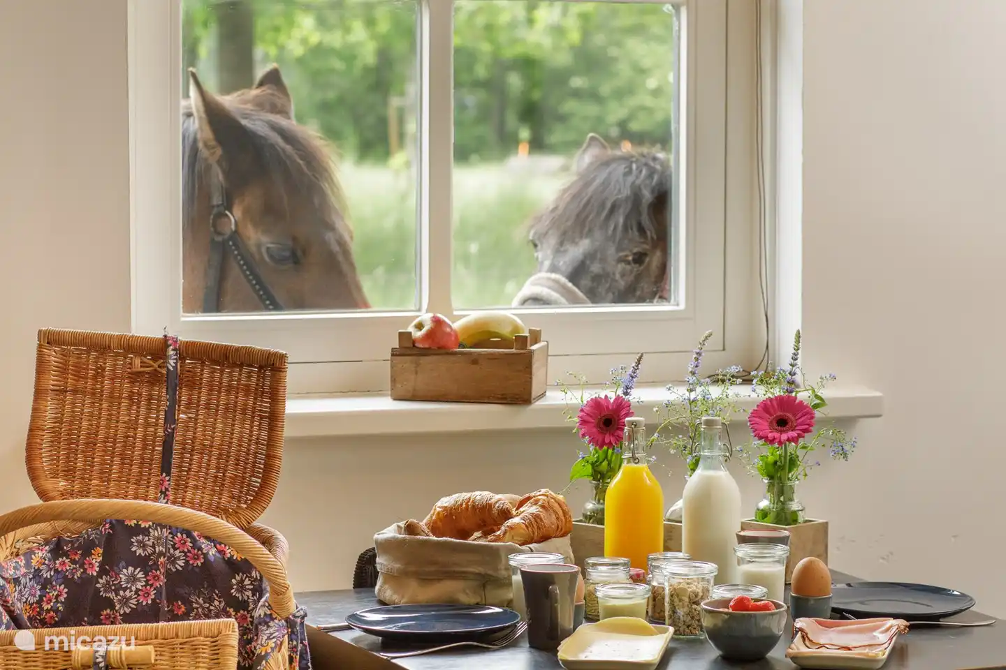 La possibilité de réserver un délicieux petit-déjeuner.