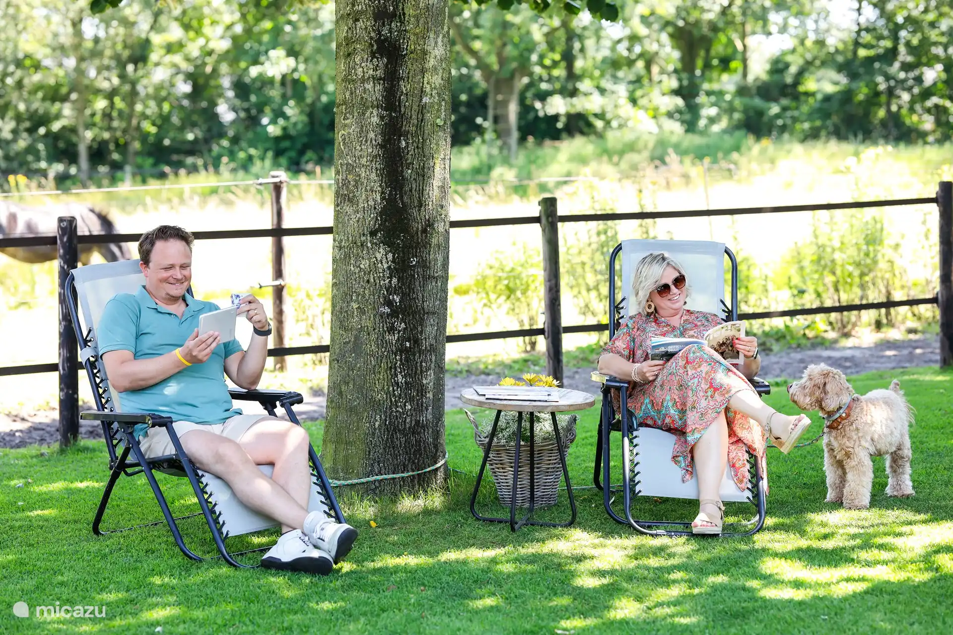 Détendez-vous dans le grand jardin.