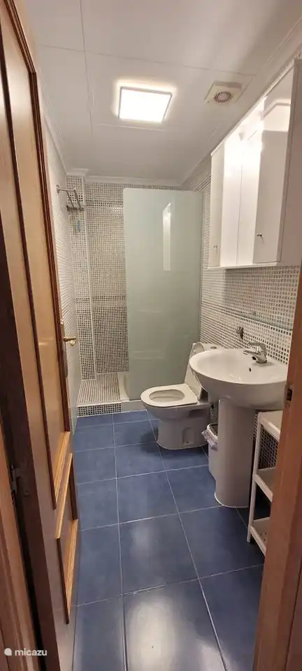 Baño 2 con ducha a ras de suelo.