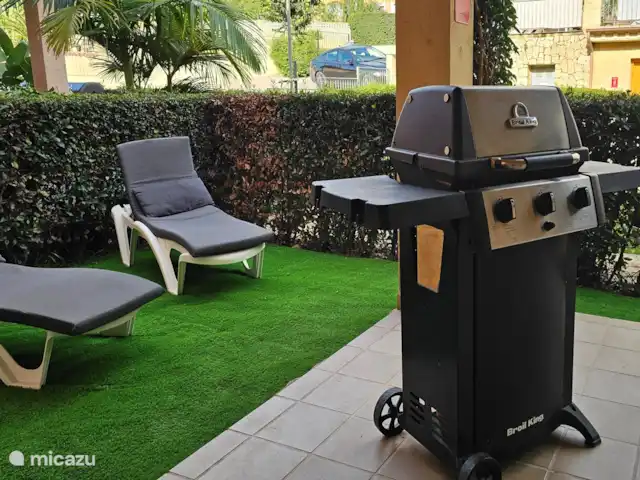 Location de Vacances Espagne, Costa Blanca, Benissa, appartement - La Marquandière Barbecue au gaz sur la terrasse
