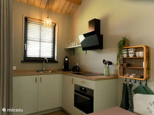 Le rêveur | Pays-Bas, Brabant-Septentrional,  Wilbertoord - maison de vacances Cuisine entièrement équipée avec combiné micro-ondes/four, plaque induction 4 feux, réfrigérateur, Senseo, bouilloire et tous les ustensiles de cuisine. Du café et du thé sont également disponibles.