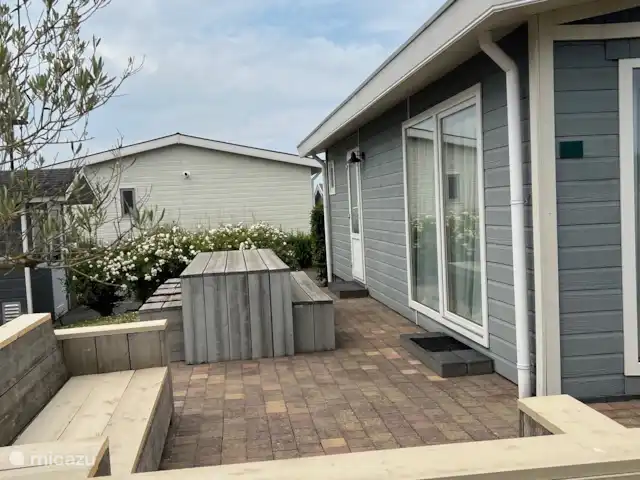 Maison de plage bleue | Pays-Bas, Zélande, Breskens - chalet Terrasse