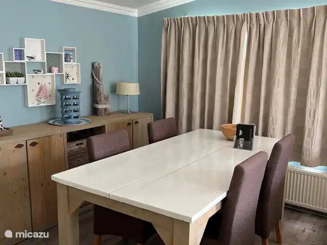 Maison de plage bleue | Pays-Bas, Zélande, Breskens - chalet Salle à manger