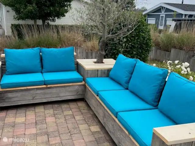 Maison de plage bleue | Pays-Bas, Zélande, Breskens - chalet mobilier de jardin