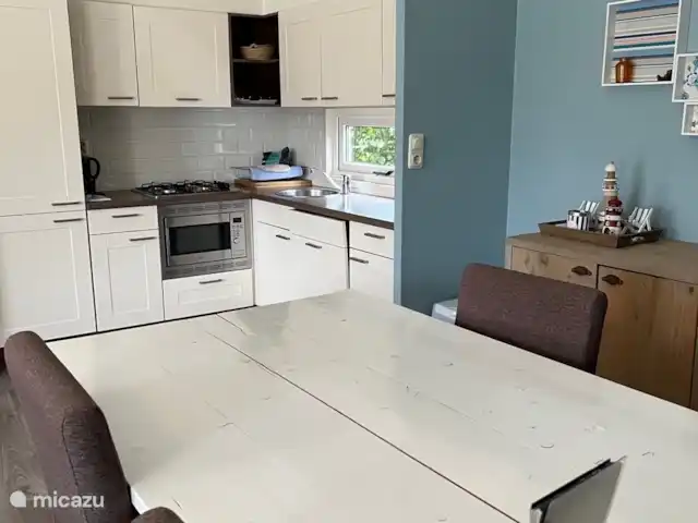 Maison de plage bleue | Pays-Bas, Zélande, Breskens - chalet cuisine