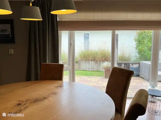 Location de Vacances Pays-Bas, Zélande, Breskens, chalet - Maison de plage blanche Salle à manger