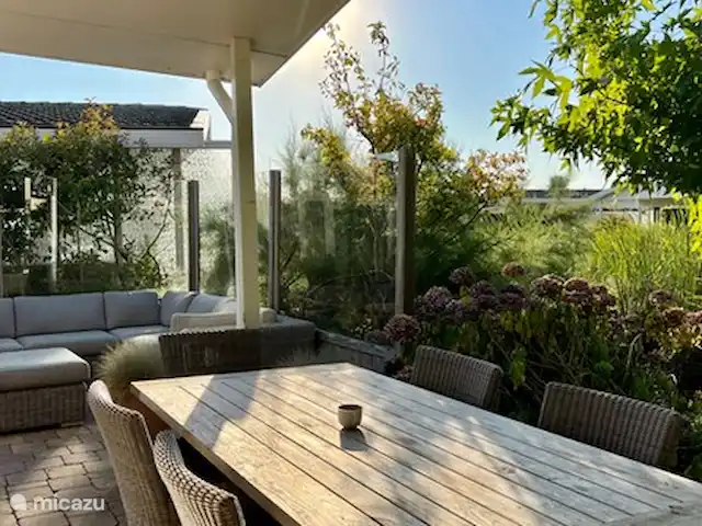 Location de Vacances Pays-Bas, Zélande, Breskens, chalet - Maison de plage blanche Terrasse