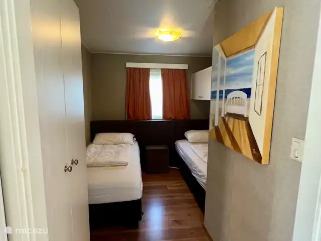 Location de Vacances Pays-Bas, Zélande, Breskens, chalet - Maison de plage blanche Chambre à coucher