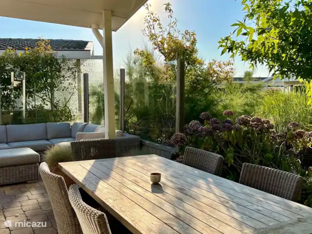 Location de Vacances Pays-Bas, Zélande, Breskens, chalet - Maison de plage blanche Terrasse