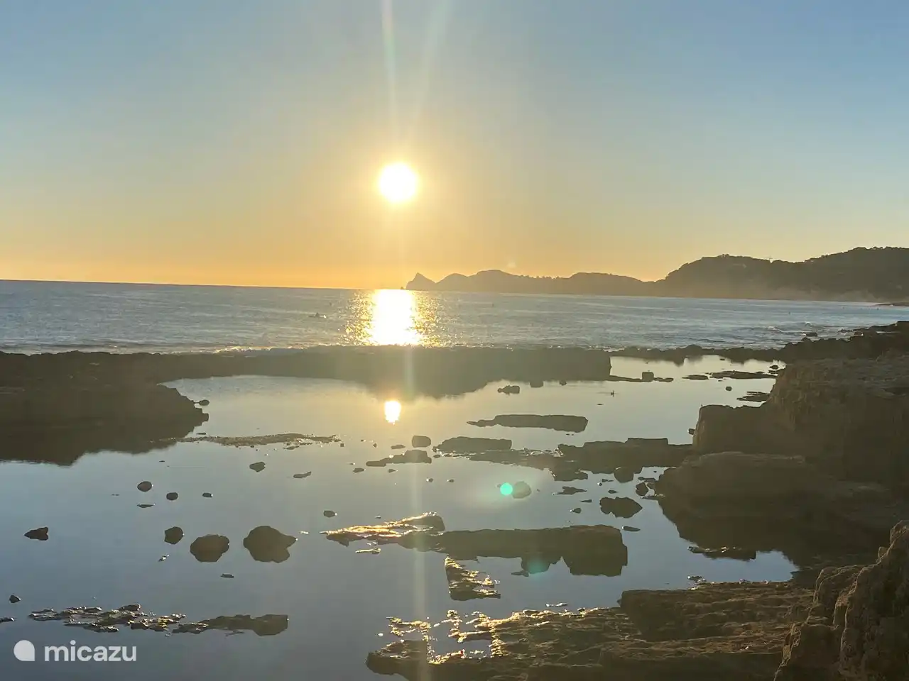 Lokaal gebied Javea bij zonsopgang
