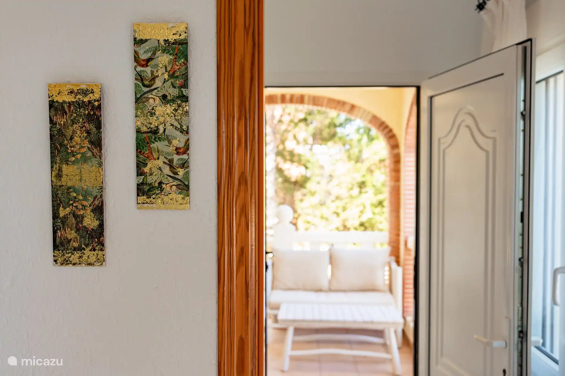 Blick vom Hauptschlafzimmer auf die Naya