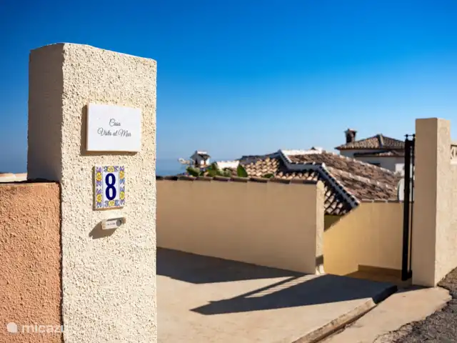 Location de Vacances Espagne, Costa Blanca, Pedreguer, villa - Casa Vista al Mar Parking avec portail verrouillable