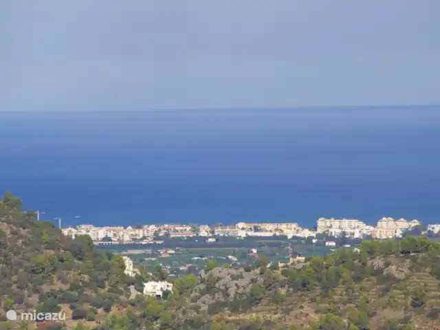 Location de Vacances Espagne, Costa Blanca, Pedreguer, villa - Casa Vista al Mar Pleurage!
Vue sur la mer avec les toits de Denia.