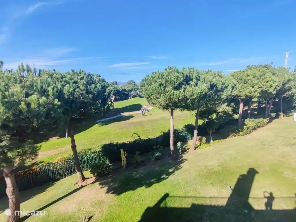 View from the roof terrace where you can also see the mountains 