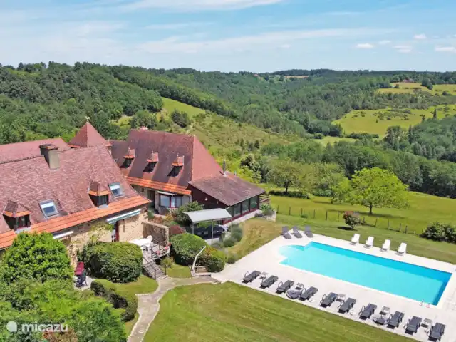 Monribot huren in Frankrijk, Dordogne, Rouffignac - vakantiehuis Luchtfoto van het huis