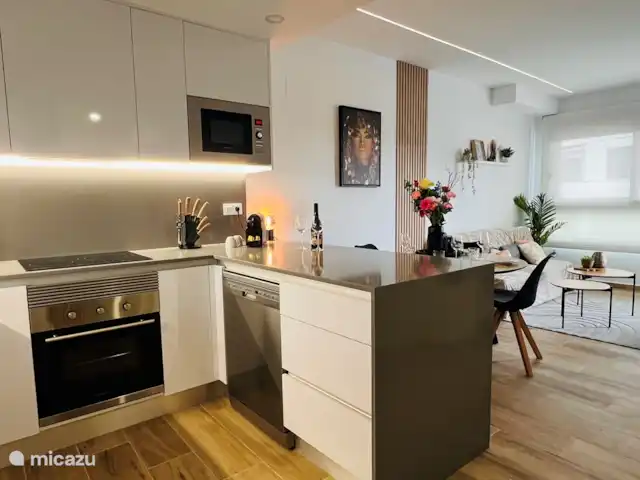 La casa Valentino huren in Spanje, Costa Blanca, Orihuela Costa - appartement keuken met woonkamer