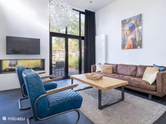 Maison de vacances Maridu Forest Cube | Pays-Bas, Gueldre, Arnhem - maison de vacances salon avec de belles vues sur la nature