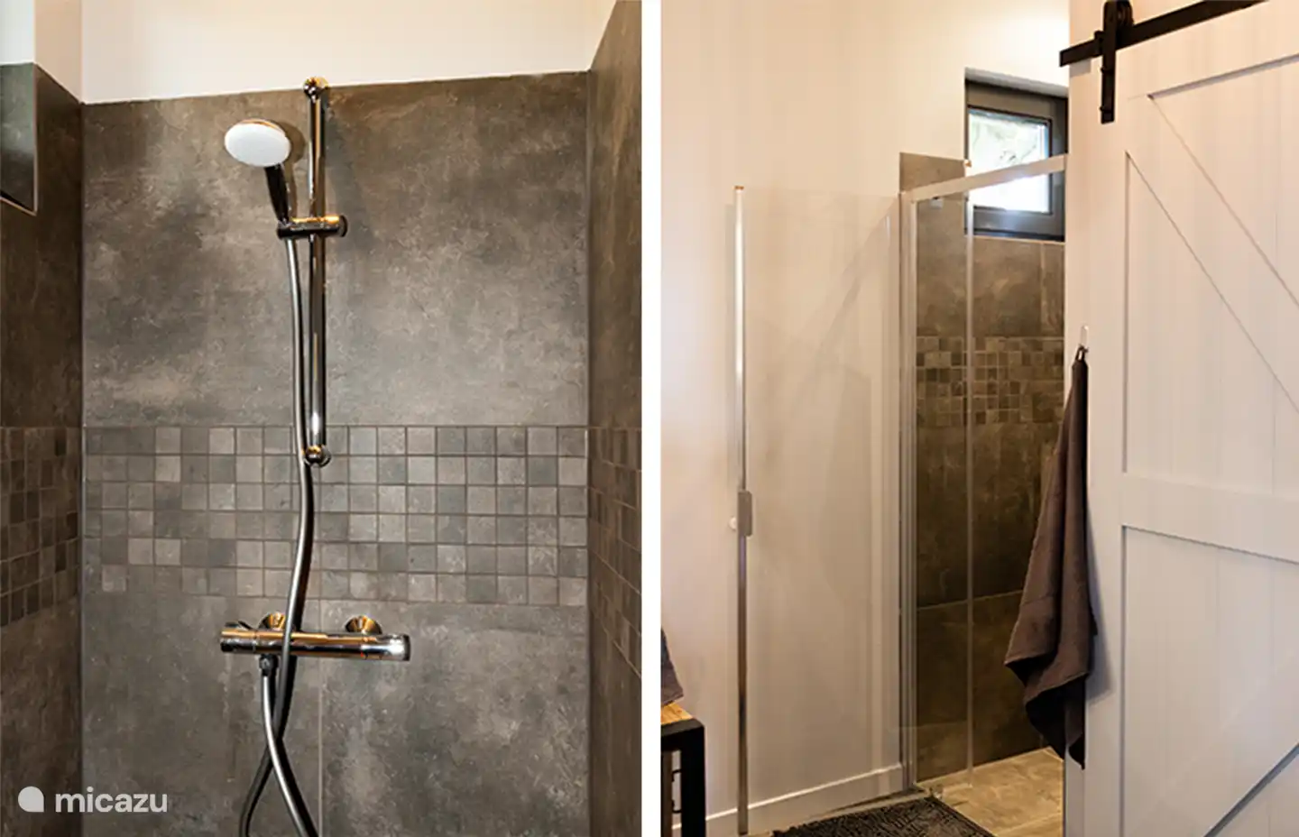 Luxuriöses und geräumiges Badezimmer.