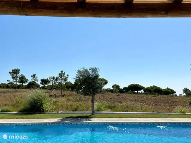 Villa Oase Azul huren in Portugal, Lissabon Kust, Sesimbra - villa Uitzicht vanuit het zwembad