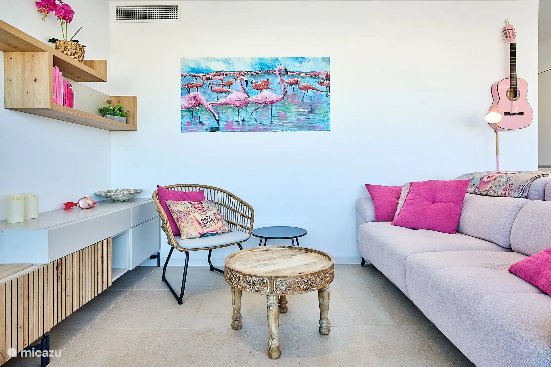 En vanuit het balkon gezien