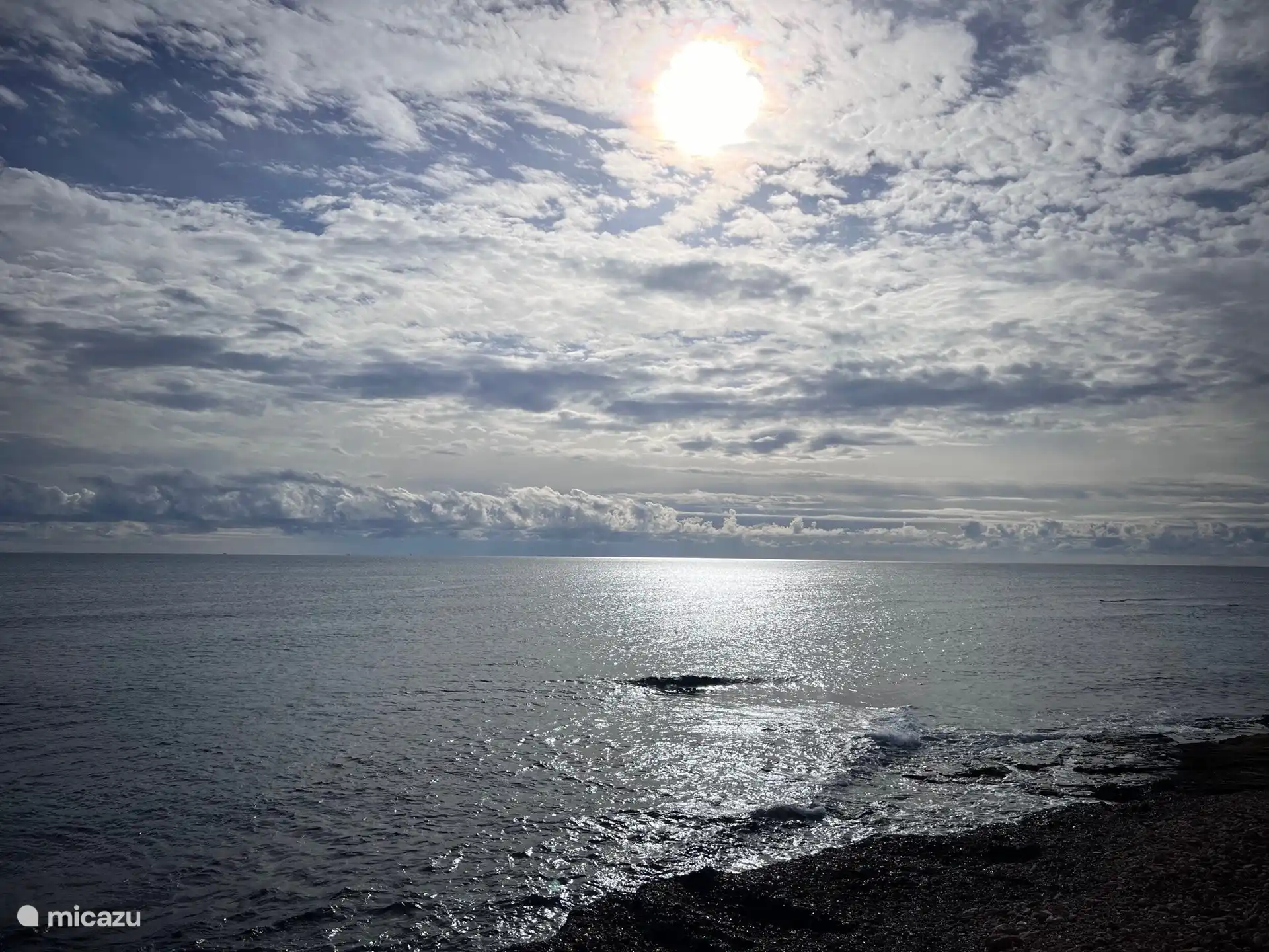 Kust op 4 km, prachtig licht