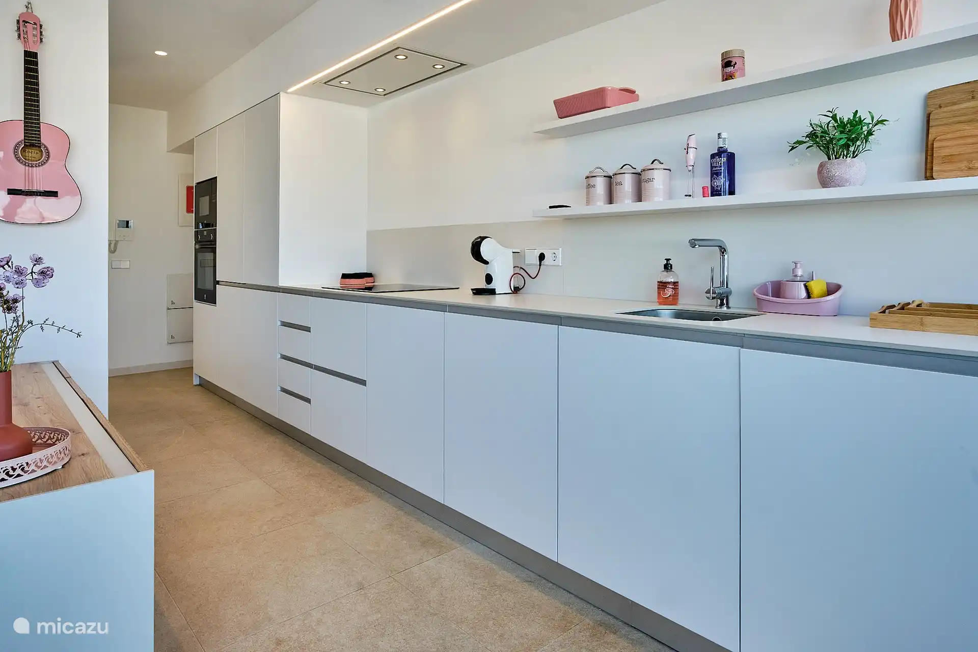 En natuurlijk passend bij de naam ook roze details.