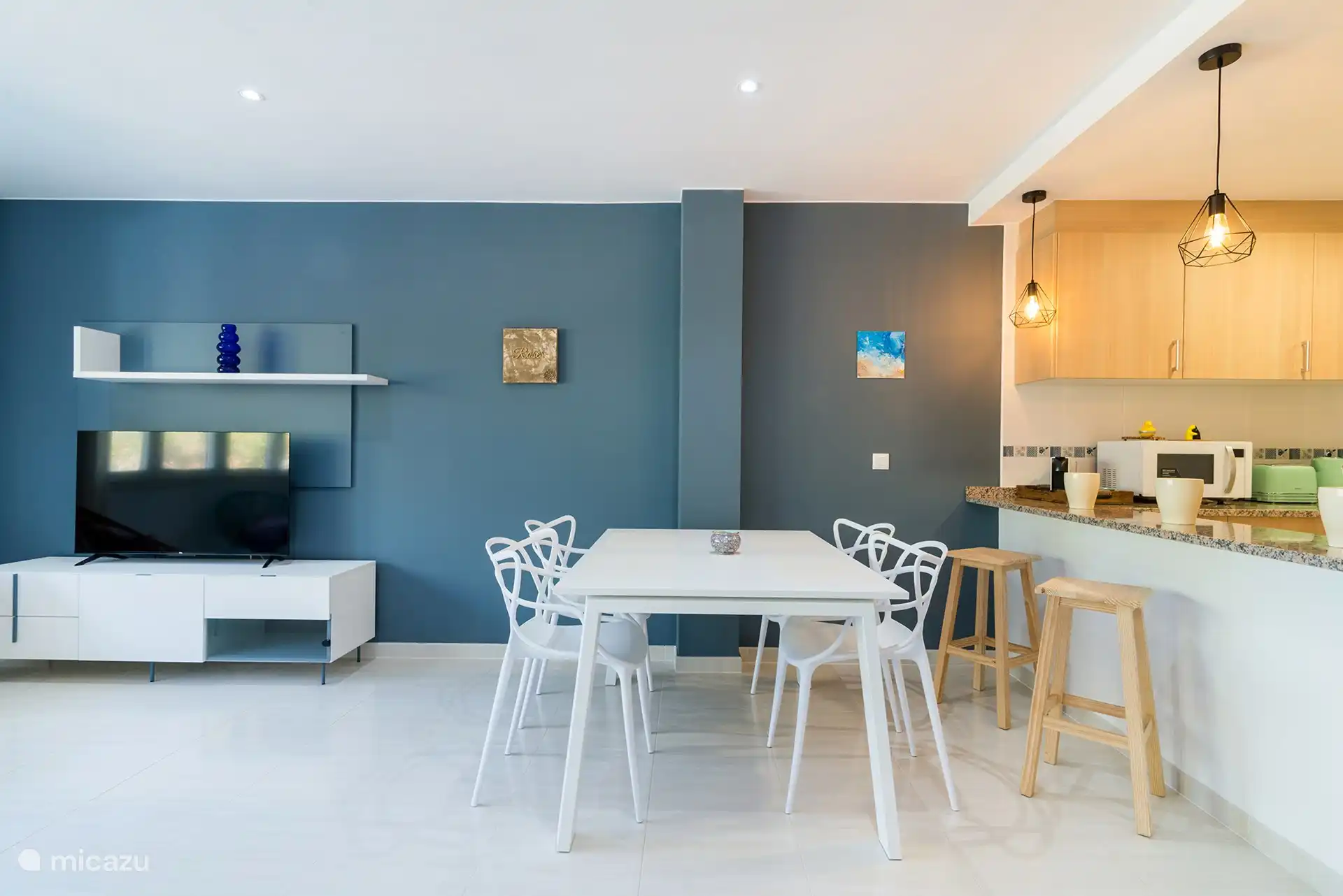 Space in the open kitchen