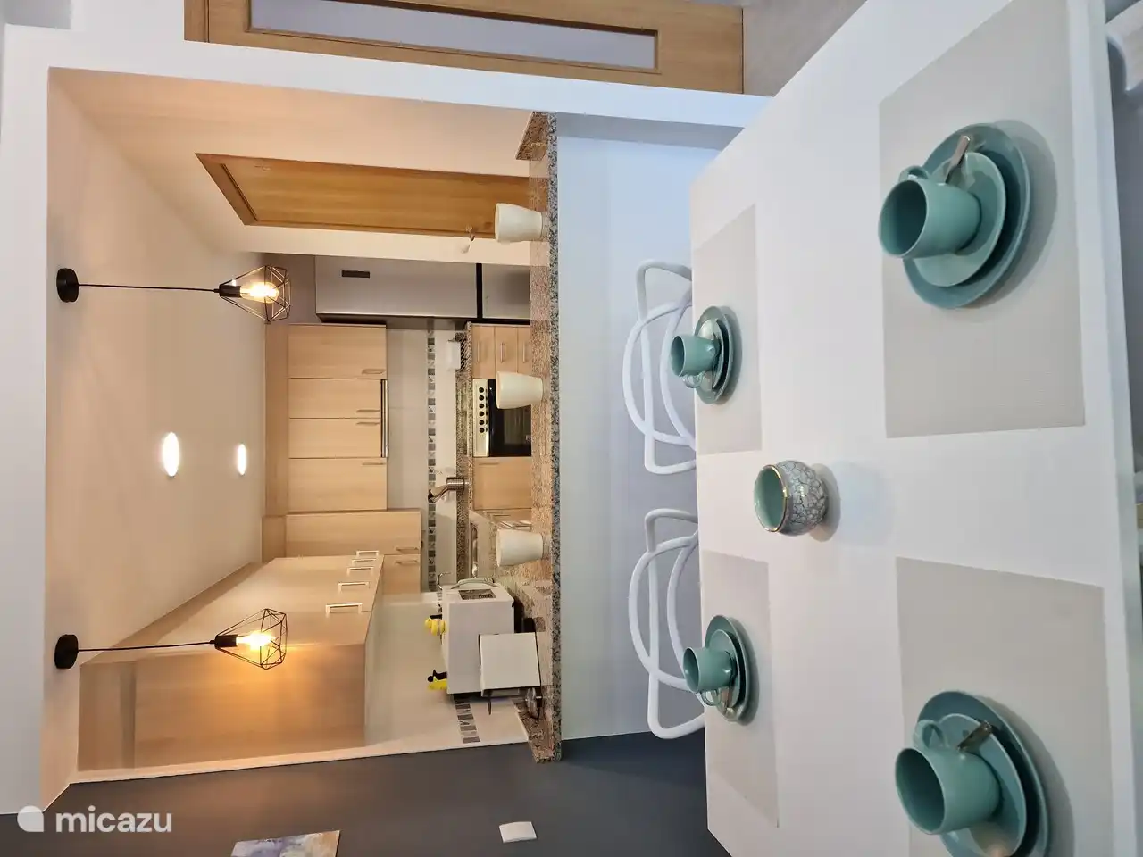 Fully equipped modern kitchen including dishwasher and fridge-freezer combination