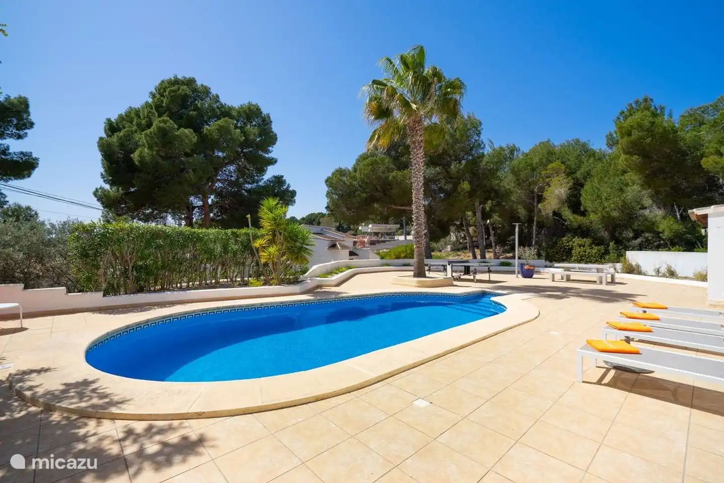 Viel Platz zum Spielen rund um die Terrasse