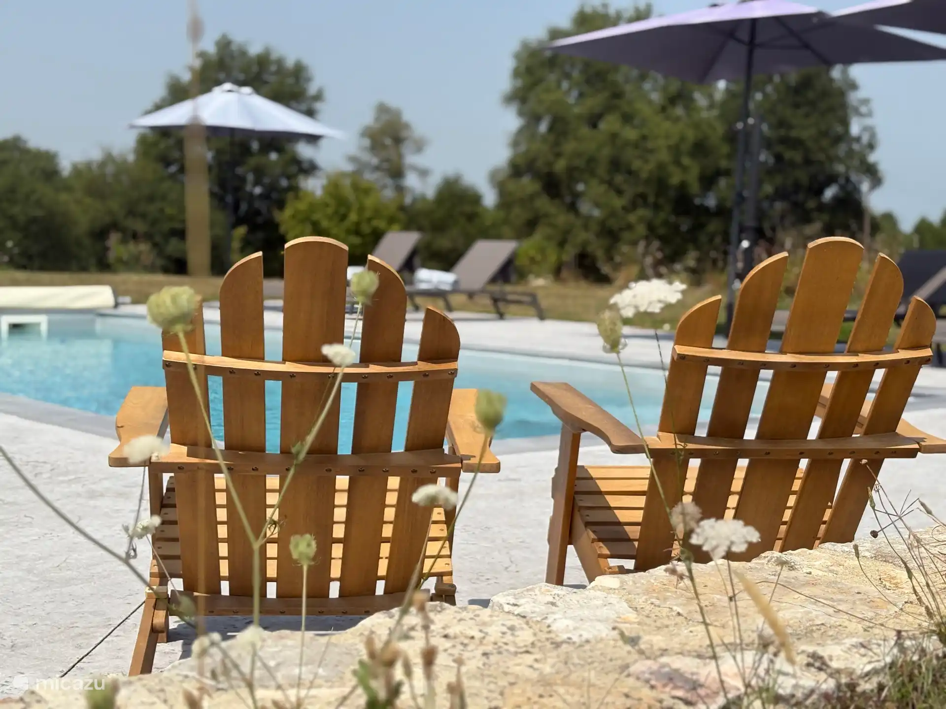 Sfeerfoto van het zoute zwembad