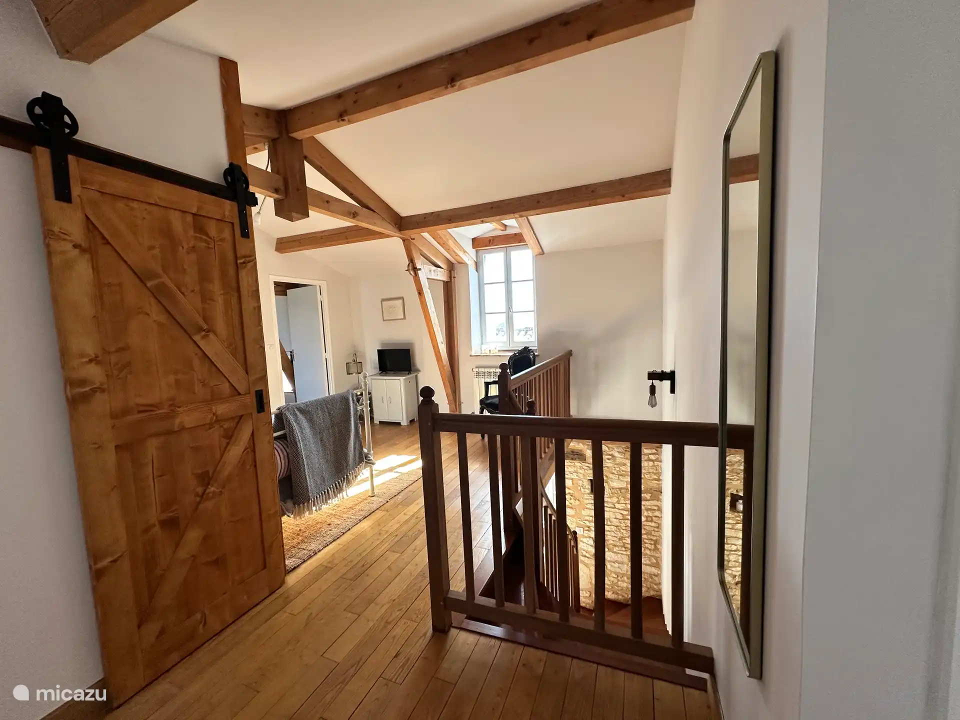 Overloop met extra bed