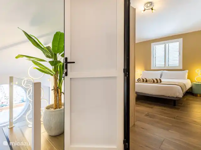 villa huren in Spanje, Gran Canaria, Puerto Rico – Moderne villa met zwembad Slaapkamer met tweepersoonsbed