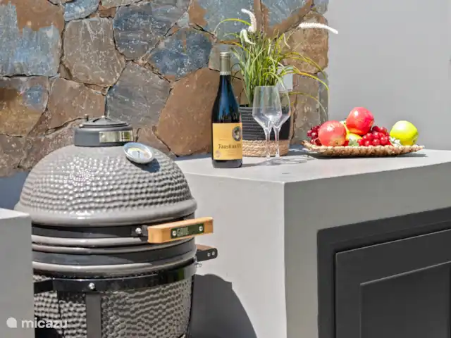 Location de Vacances Espagne, Murcia, Santiago de la Ribera, villa - Villa Costa Calida Cuisine extérieure avec barbecue Kamado