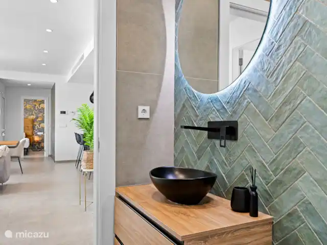 Location de Vacances Espagne, Murcia, Santiago de la Ribera, villa - Villa Costa Calida Salle de bain avec WC et douche