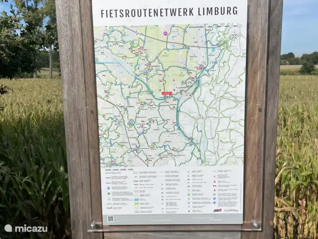 chalet en Bélgica, Limburgo, Lanaken – boskotje Mapa de rutas ciclistas