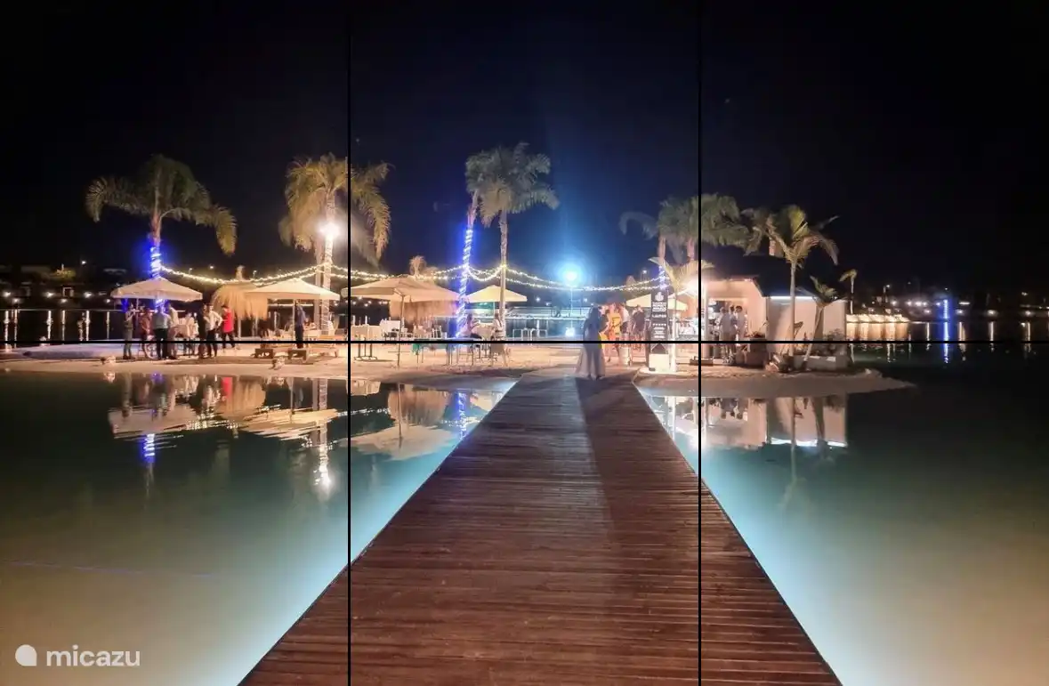 Lagon sur complexe avec bar