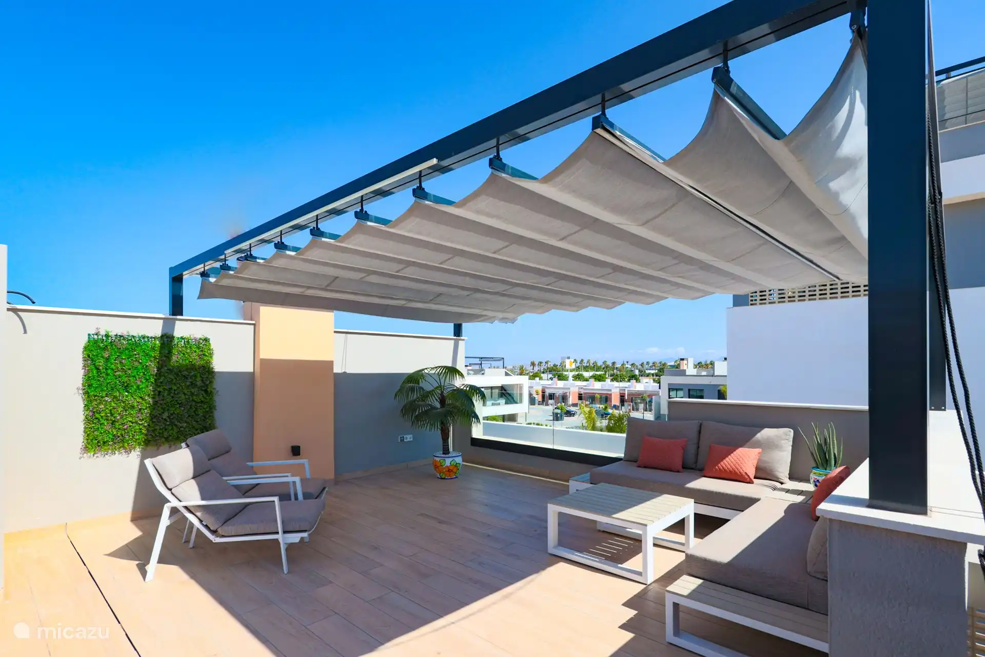 Coin salon sur le toit-terrasse