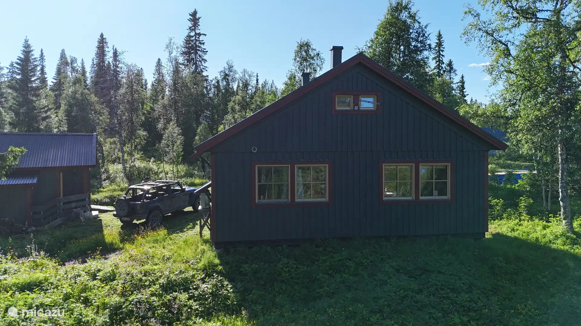 Parte trasera de la casa