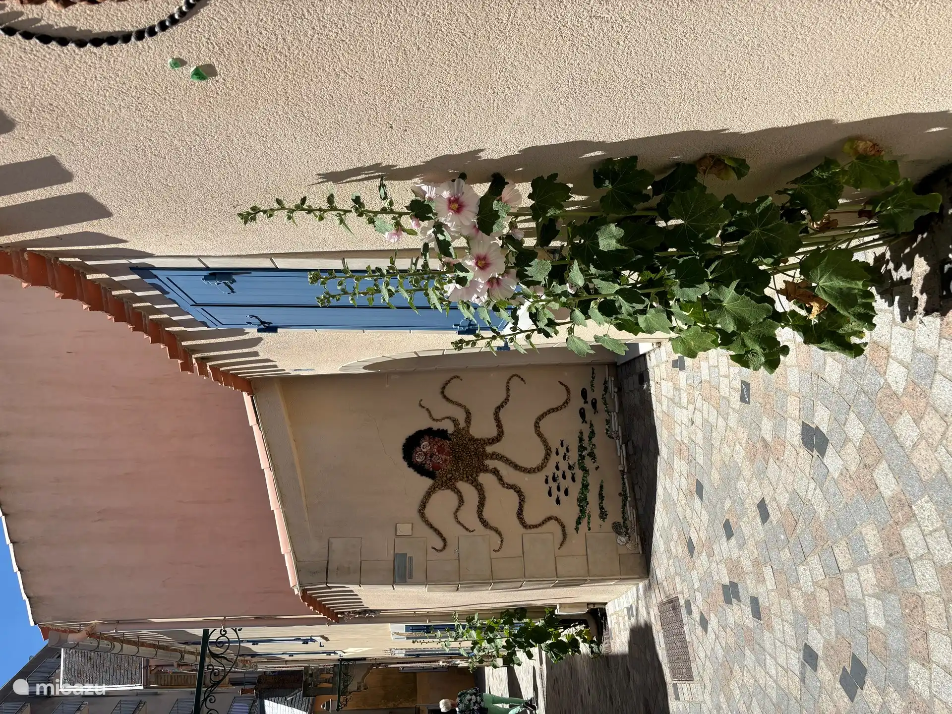 Anblick. Straßen mit Muschel-Tableaus. Quartier L'^ile Penotte.
