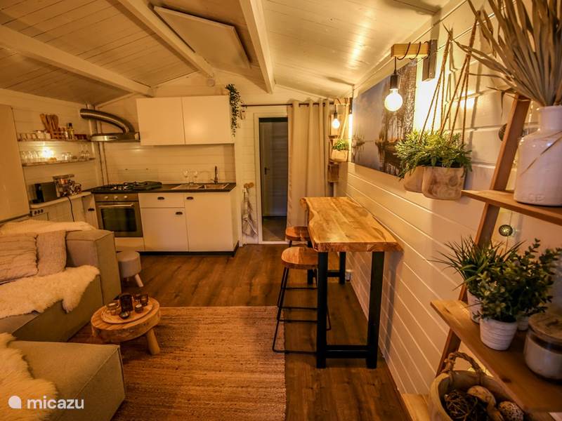 Holiday home in Netherlands, Friesland, Elahuizen Tiny house Bohemian style water lodge