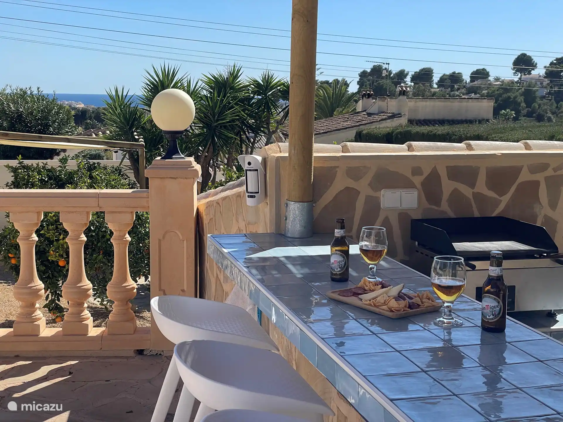 Bar and outdoor kitchen