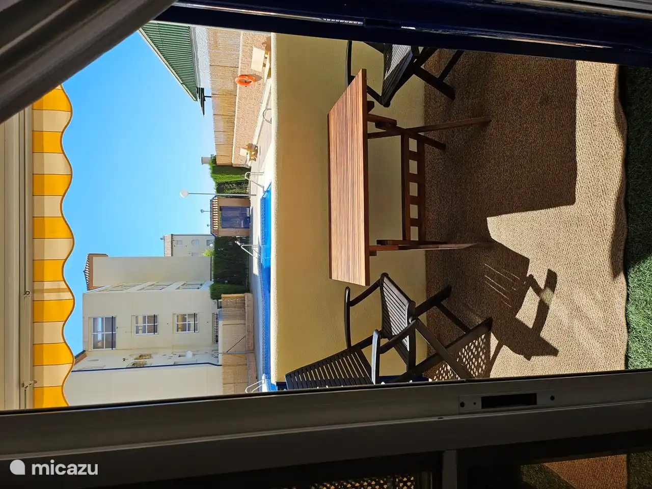 Blick vom Wohnzimmer