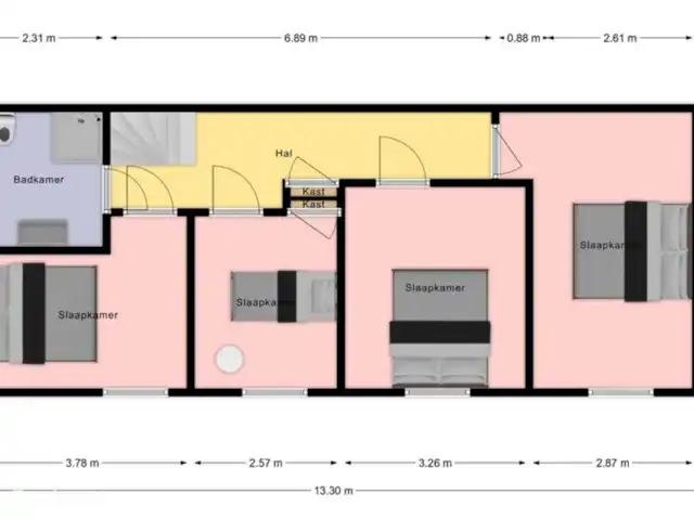 Âlde Feanen/Landgoed Âld Heach Hiem | Pays-Bas, Frise, Goëngahuizen - maison de vacances Plan d'étage premier étage résidence de vacances Alde Feanen