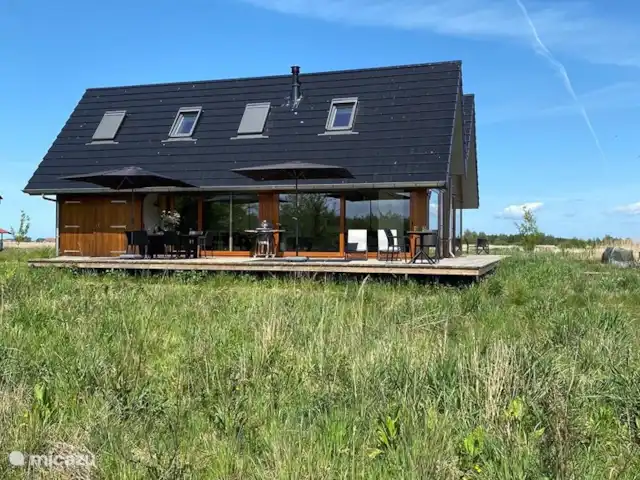 Domaine Âld Heach Hiem 14 personnes | Pays-Bas, Frise, Goëngahuizen - maison de vacances La maison de vacances mitoyenne, vue sur la maison de vacances Janssloot